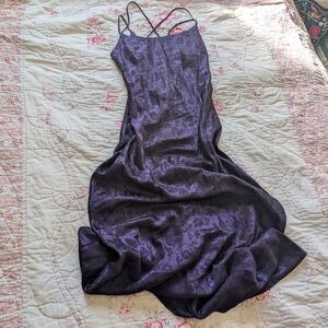 Steppin' Out Deep Purple Floral Dress